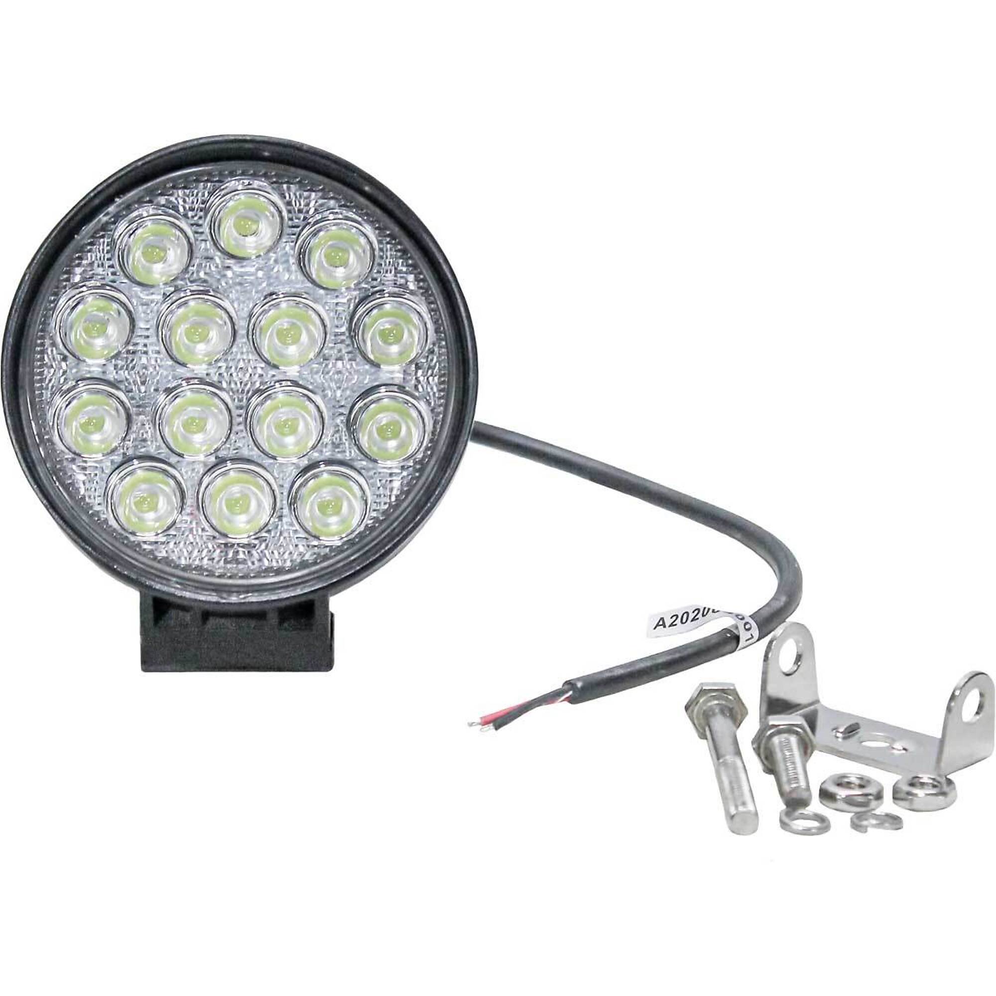 Tiger Lights Round LED Flood Light - 4.25in. Diameter, 2650 Lumens, Polycarbonate Lens, Model# TL115F